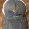 Trucker Hat Snap-back: Grey White One Size