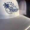 Canvas Velcro Back Baseball Cap: White Medium Large - Image 3