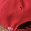 Canvas Velcro Baseball Cap: Red Medium Large - Image 4