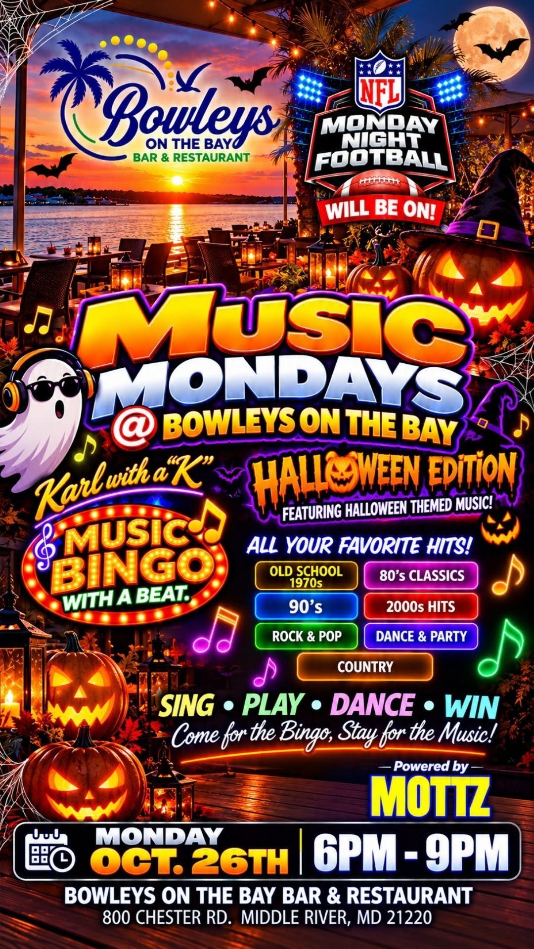 bowleys music monday halloween
